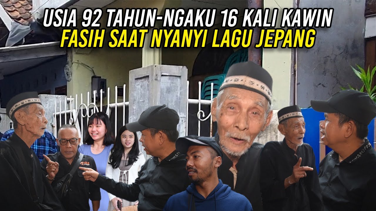 KI DASUKI 92 TH MASIH JUALAN KERIPIK-NGAKU 16 KALI NIKAH-SANGAT FASIH NYANYI JEPANG