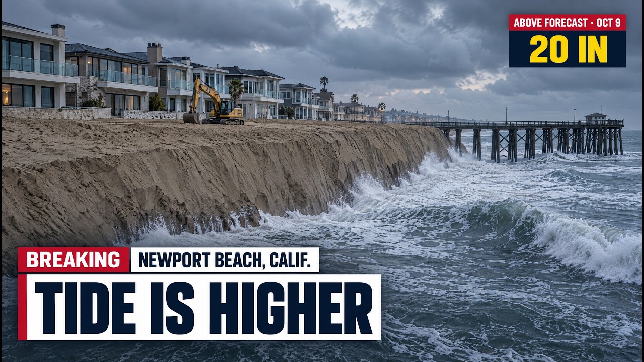 The Tide That Flooded Newport Beach Was 5.8 Feet &mdash; Tuesday's Is 6.7