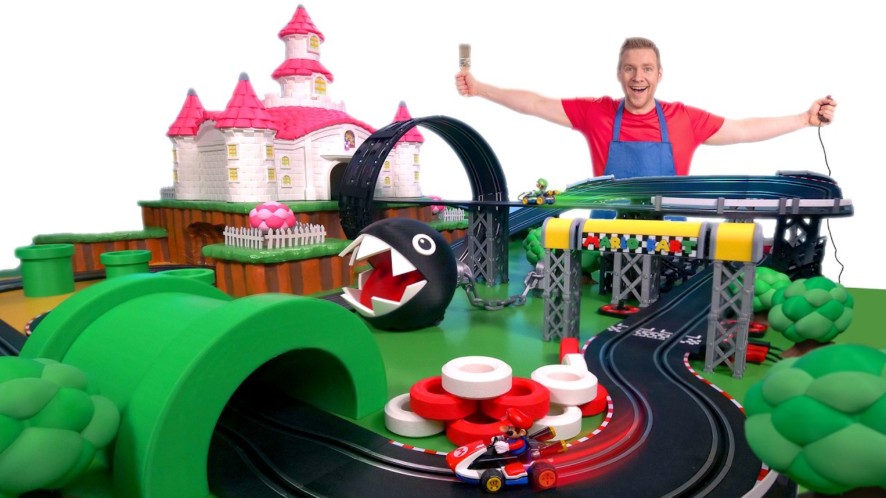 I Made a GIANT Mario Kart Circuit!
