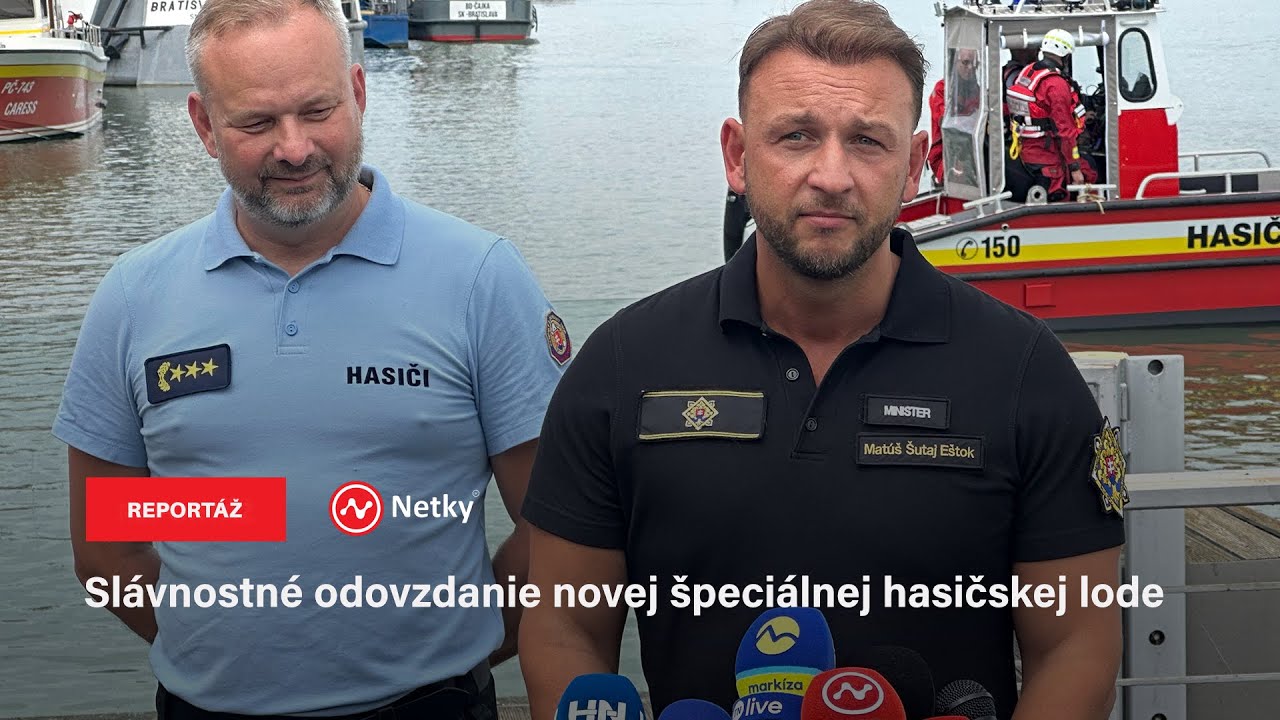 Slávnostné odovzdanie novej špeciálnej hasičskej lode