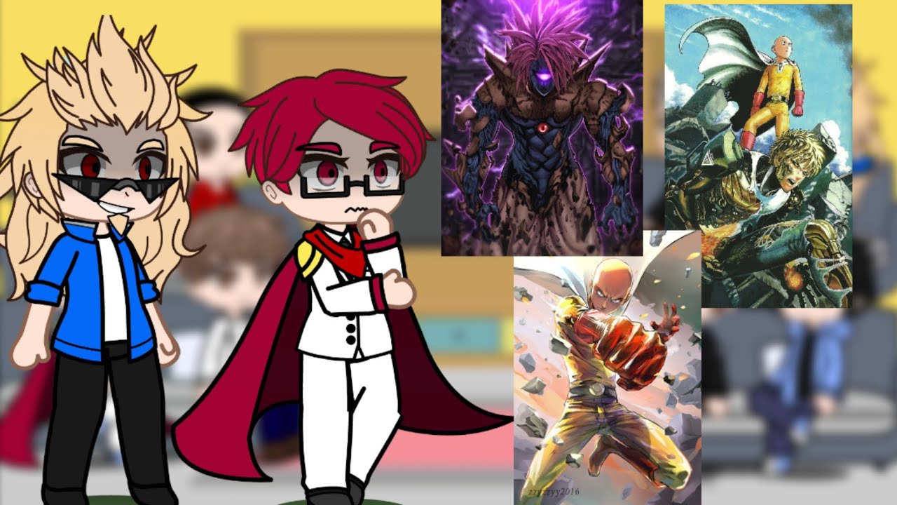 solo leveling react to saitama and borus part 1.5/2 #gachatiktok #gachaclub #gachareact