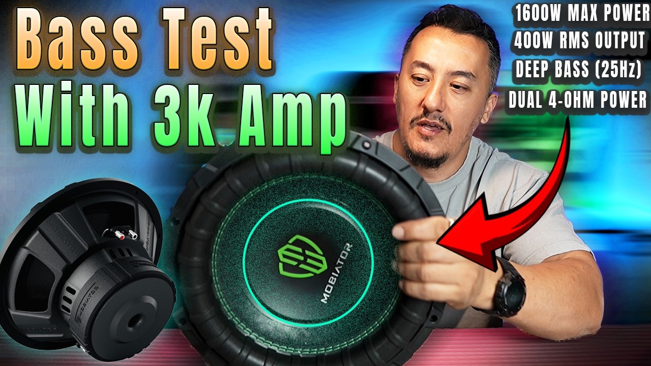 Recenzja subwoofera MOBIATOR 12 cali | Test głębokiego basu 1600 W i demonstracja dźwięku