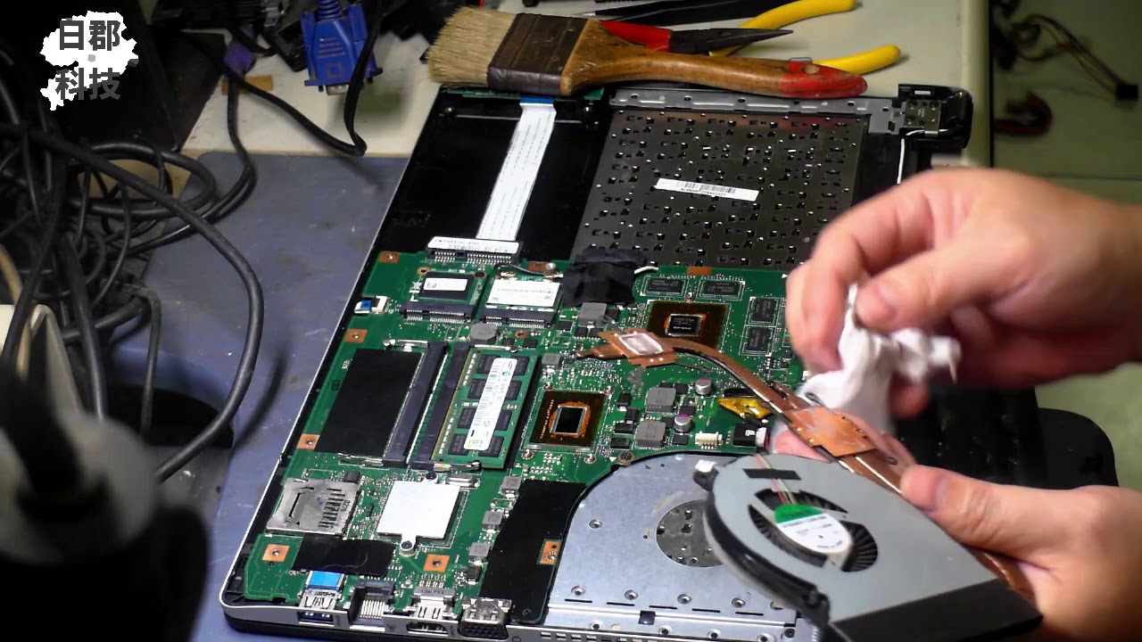Asus S46C K46CM 筆電螢幕面板破裂 更換面板 散熱處理 保養【日郡科技】
