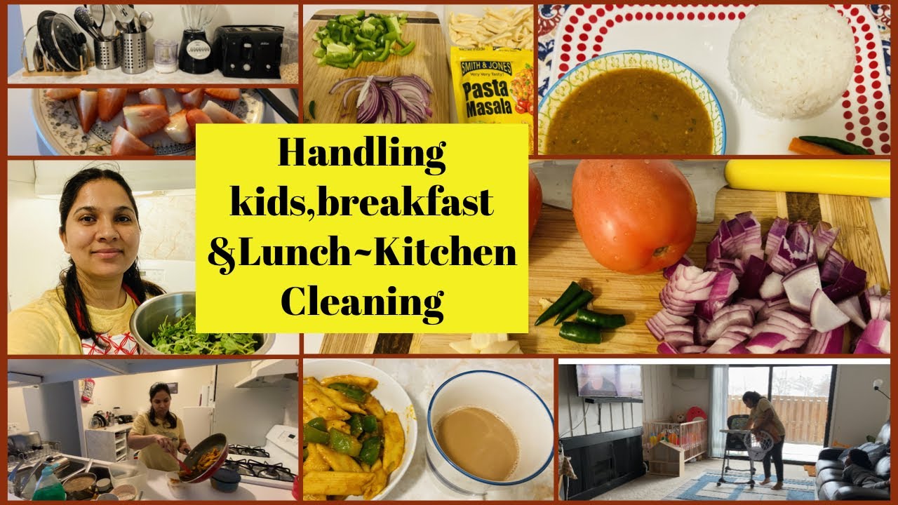 Real day in the life of a stay at home mom in USA~VEG PASTA~RAJMA CHAWAL~INDIAN BREAKFAST & LUNCH