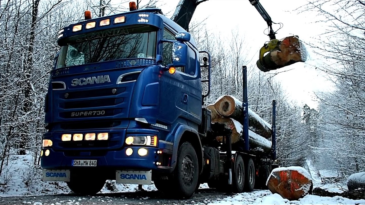 Wüst Holztransporte - 730 PS, total schwachsinnig, aber schweinegeil