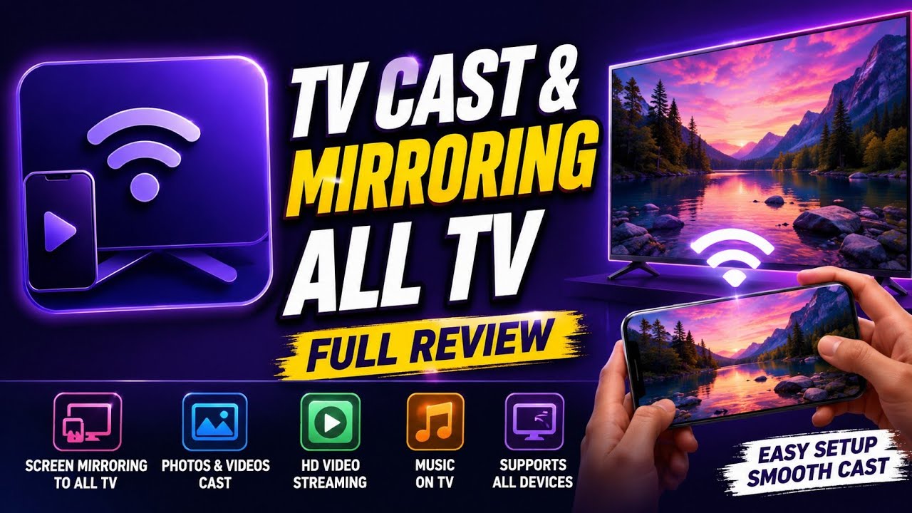 TV Cast & Mirroring All TV || How to Use TV Cast & Mirroring All TV App || TV Cast App Review