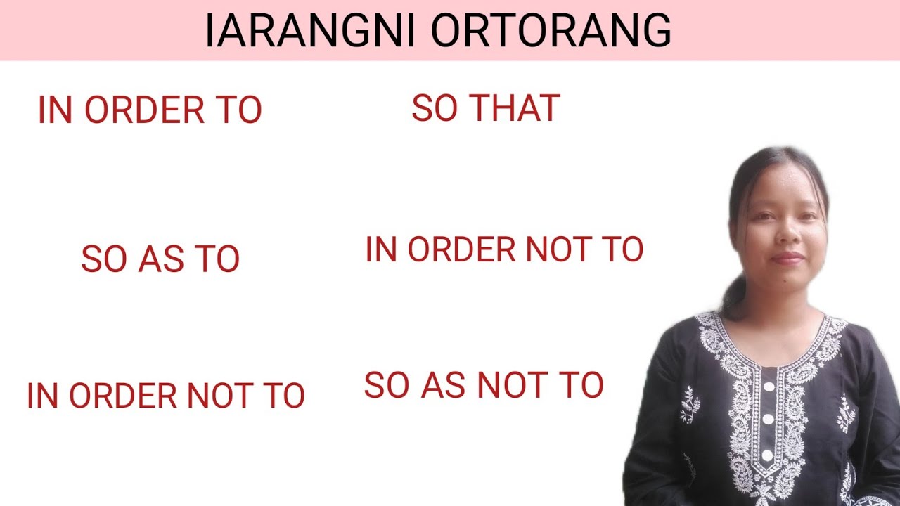 In Order To/So As To/In Order Not To/So As Not To/So Tha/ In Order That | MASIANI TV