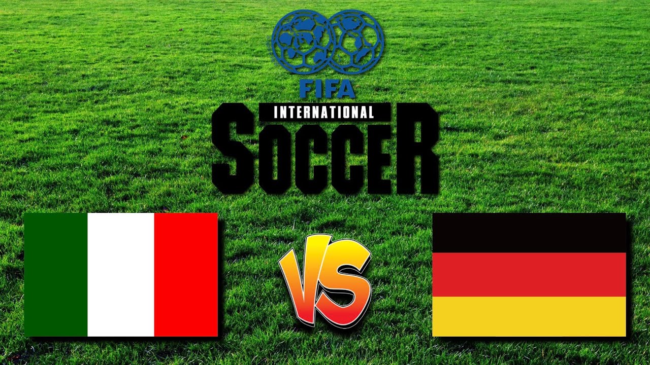 Italy vs Germany | FIFA International Soccer | Super Nintendo (SNES) | Gameplay HD