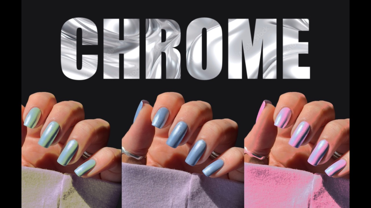 I Tried Instant Chrome Nail Polish So You Don&rsquo;t Have To ✨🪙💅🏻 *easy??* #chrome #nails #nailsathome