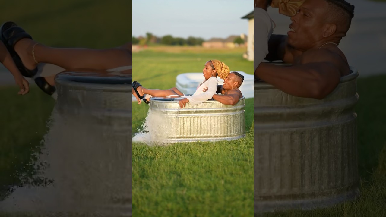 What&rsquo;s mine is yours my love, including this ice bath. I love you, don&rsquo;t be mad🥶💙 follow me on I G