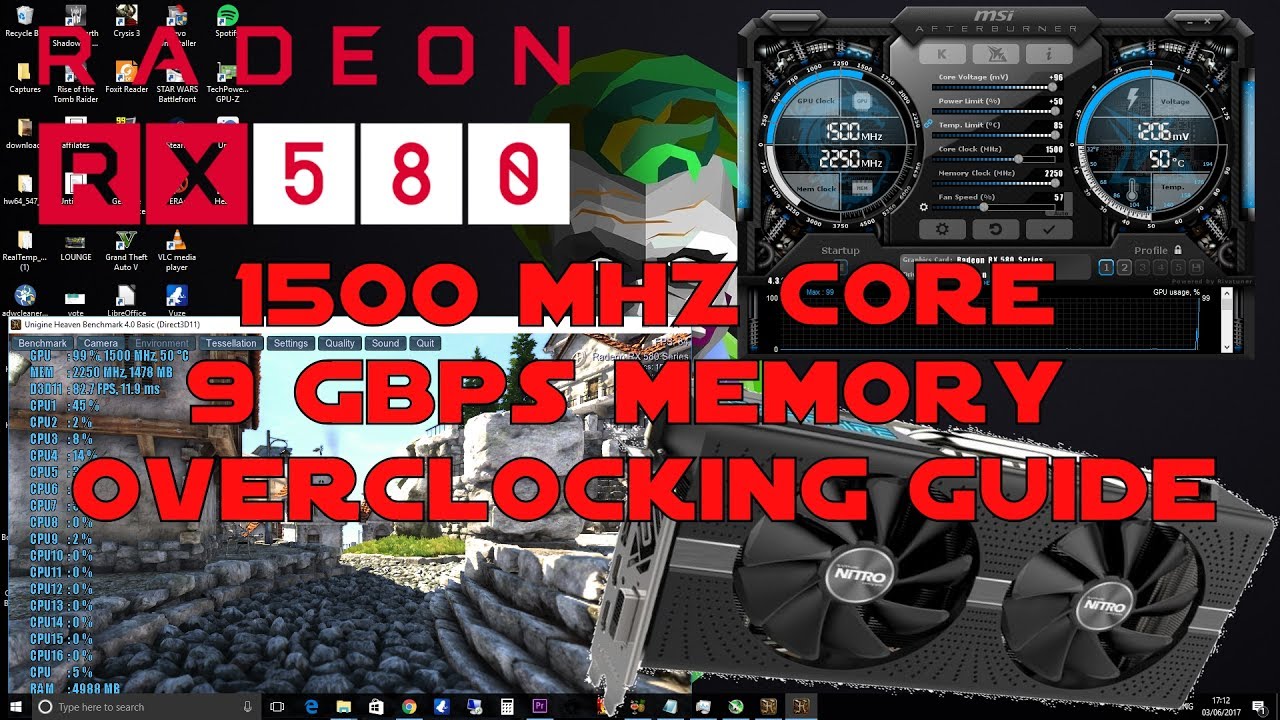Руководство/урок по разгону RX 580, ядро ​​1500 МГц, память 9 Гбит/с