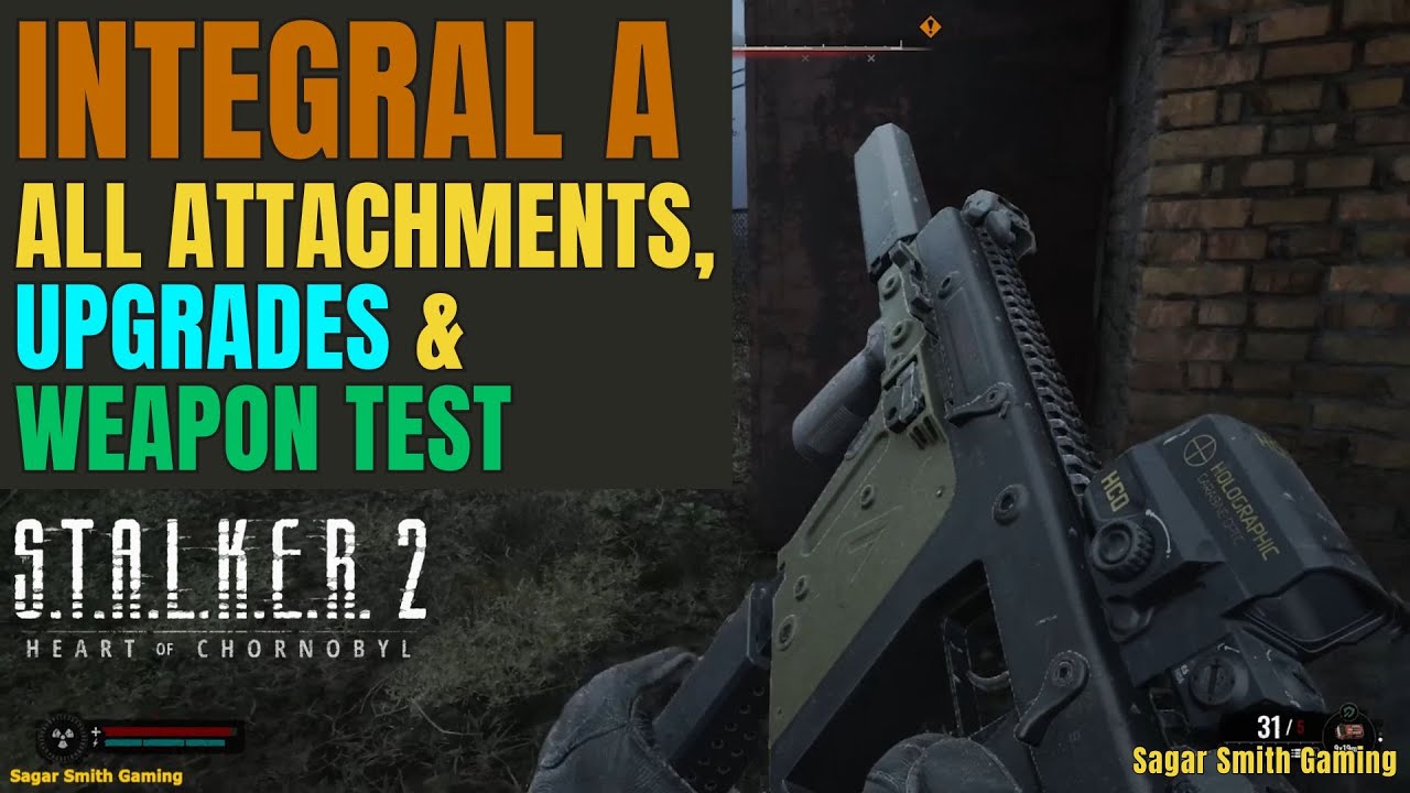 STALKER 2 Integral A All Attachments Locations, Upgrades & Weapon Test (with All Attachments)