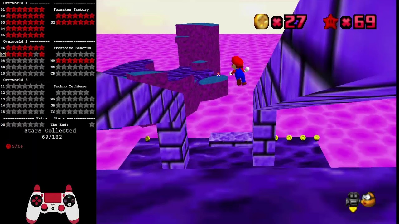 【改造マリオ】新作鬼畜ハックSM64 Curse of the Empireを見てみる