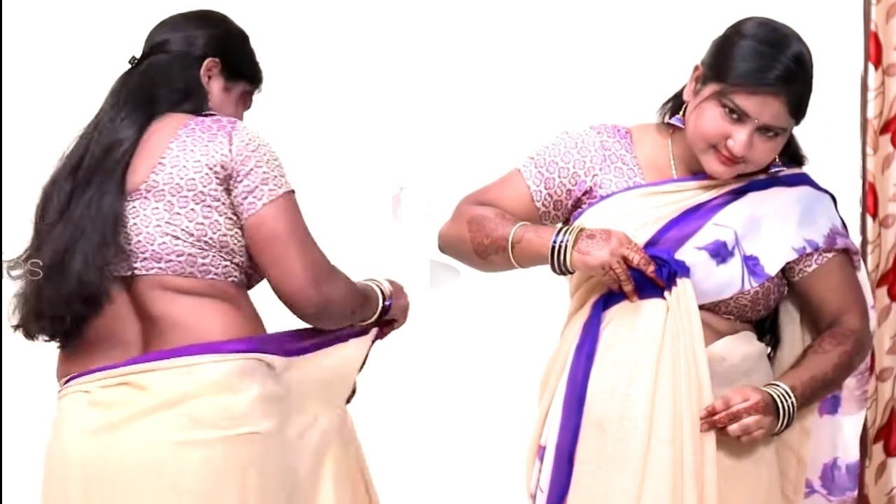 Satin Saree Draping For Beginners Aunty | How To Drape a Silk Saree Draping