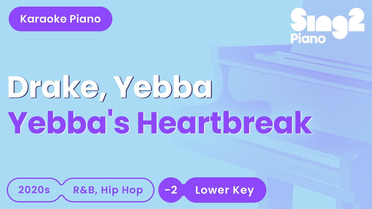 Drake, Yebba - Yebba's Heartbreak (Lower Key) Piano Karaoke