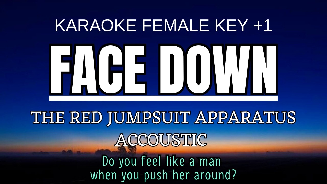 Face Down - The Red Jumpsuit Apparatus (Accoustic Karaoke Female Key +1 B major)