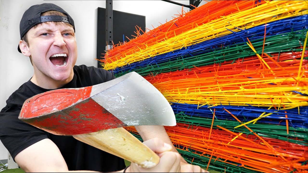100 LAYERS OF ZIP TIES (DANGER ALERT) UNBREAKABLE WALL
