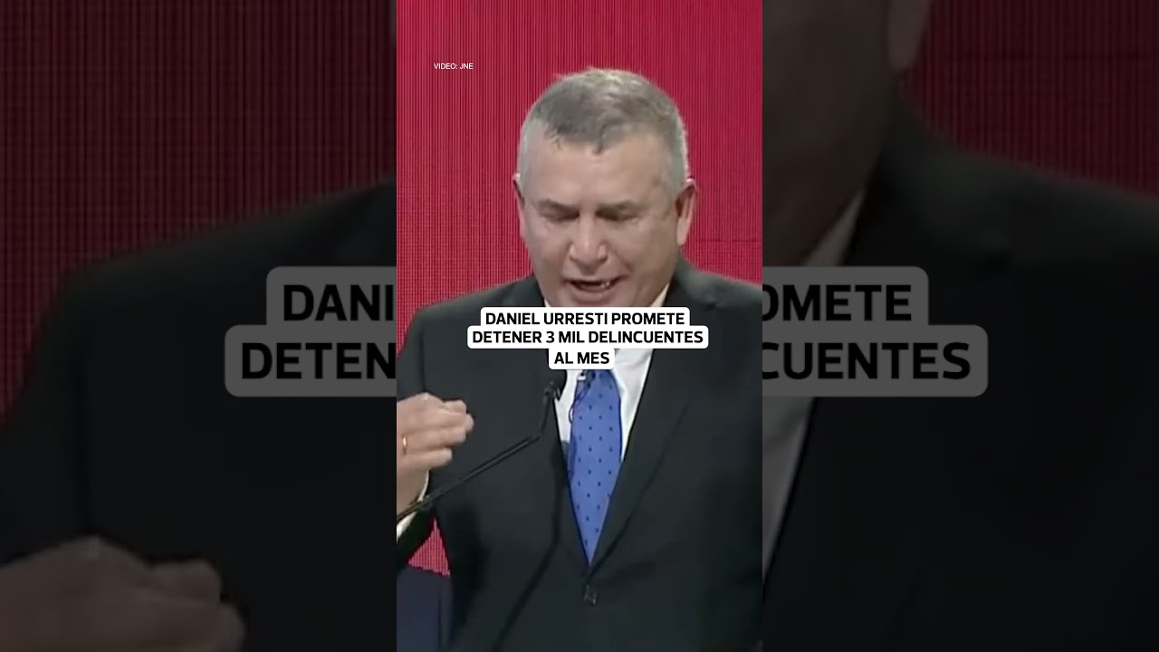 Daniel Urresti: &ldquo;Les prometo detener 3000 delincuentes al mes&rdquo; en debate | El Comercio