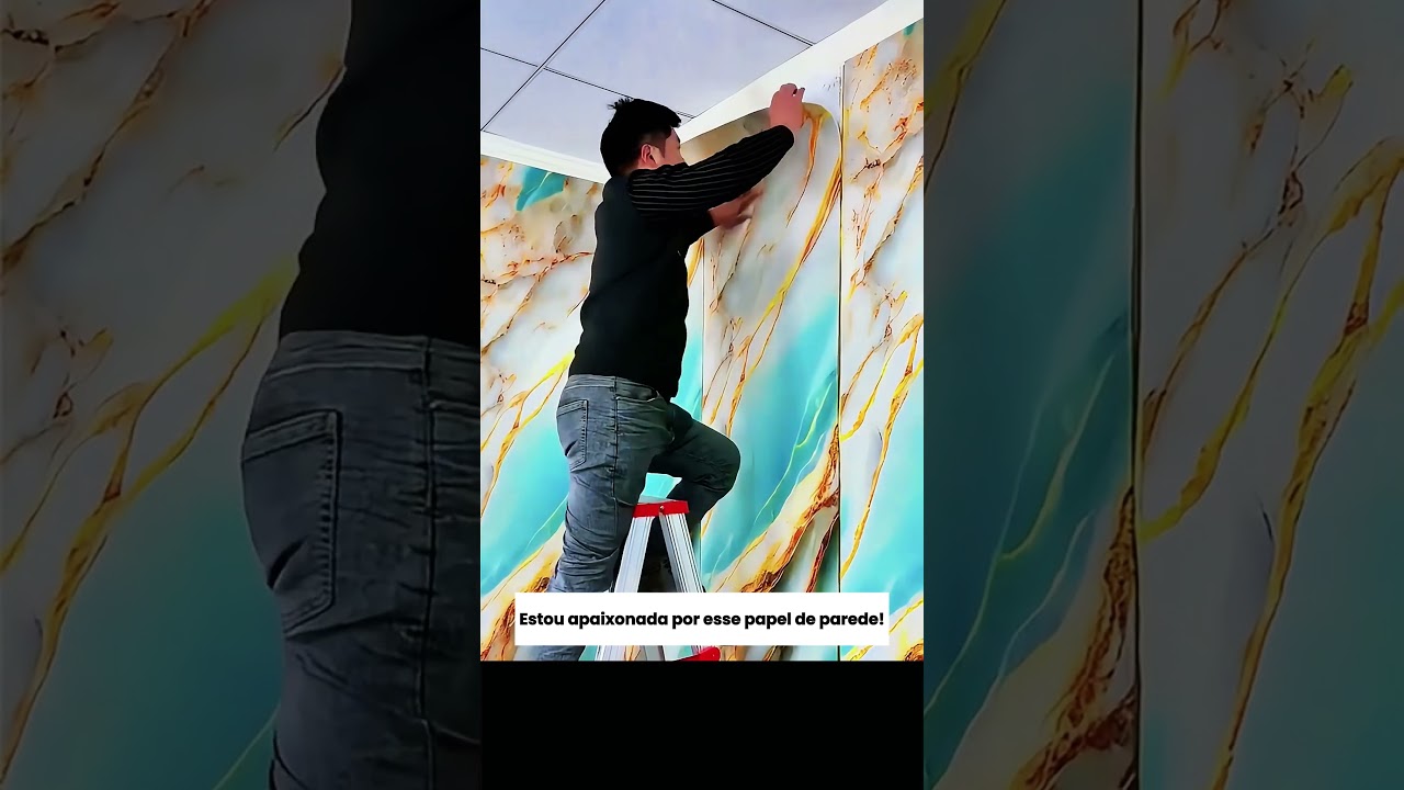 ❤️ PAPEL DE PAREDE ESTILO MARMORE