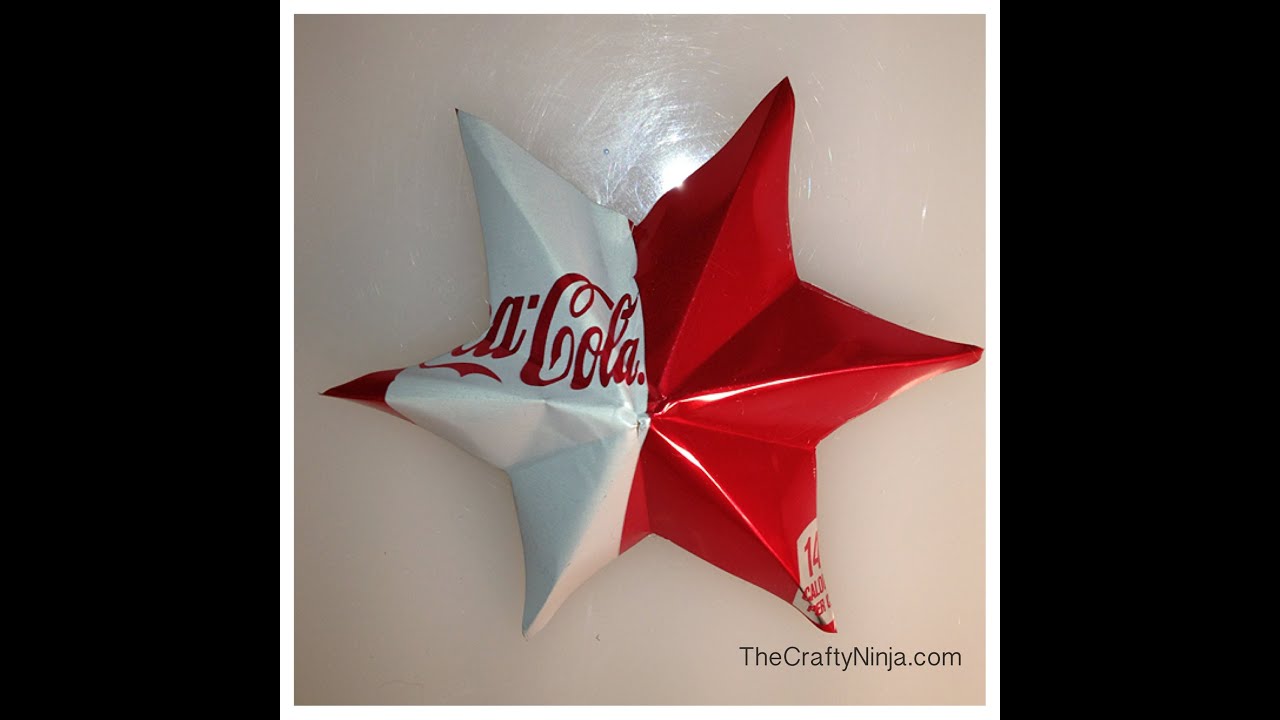 Aluminum Can Ornament Star By The Crafty Ninja