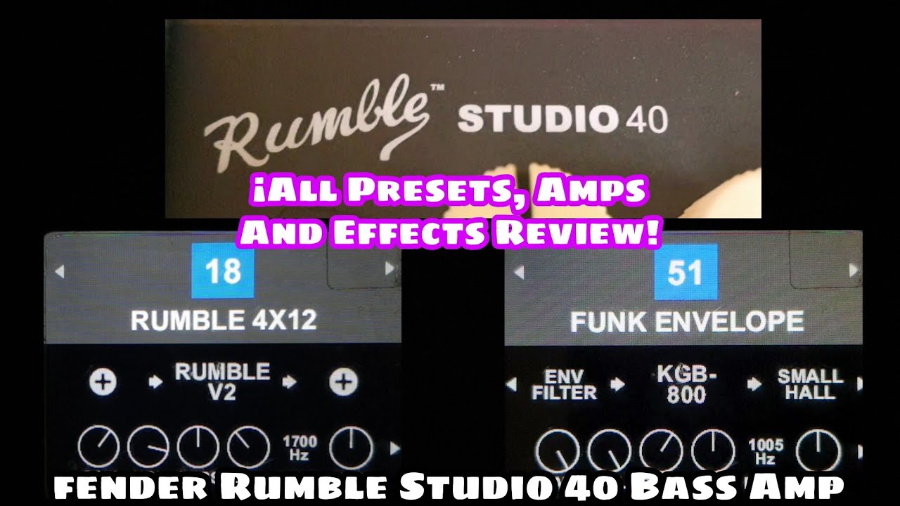 Fender Rumble Studio 40 ● All Presets, Amps and Effects Review!