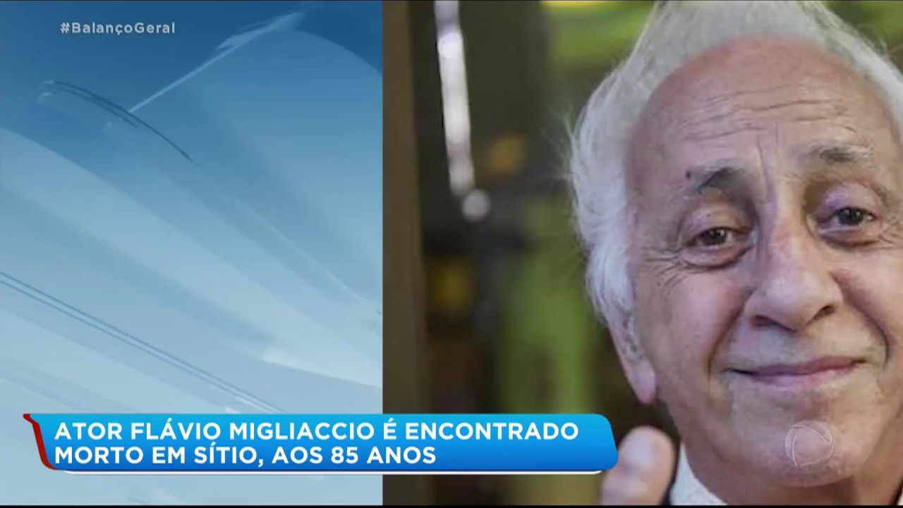 Flávio Migliaccio é encontrado morto em seu sítio em Rio Bonito