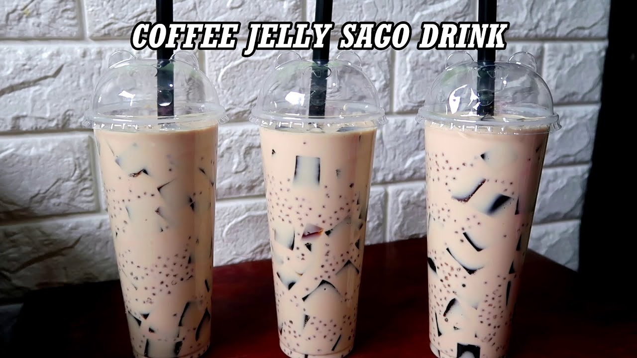 Coffee Jelly l Coffee Jelly Sago Drink l How to make Coffee Jelly Drink