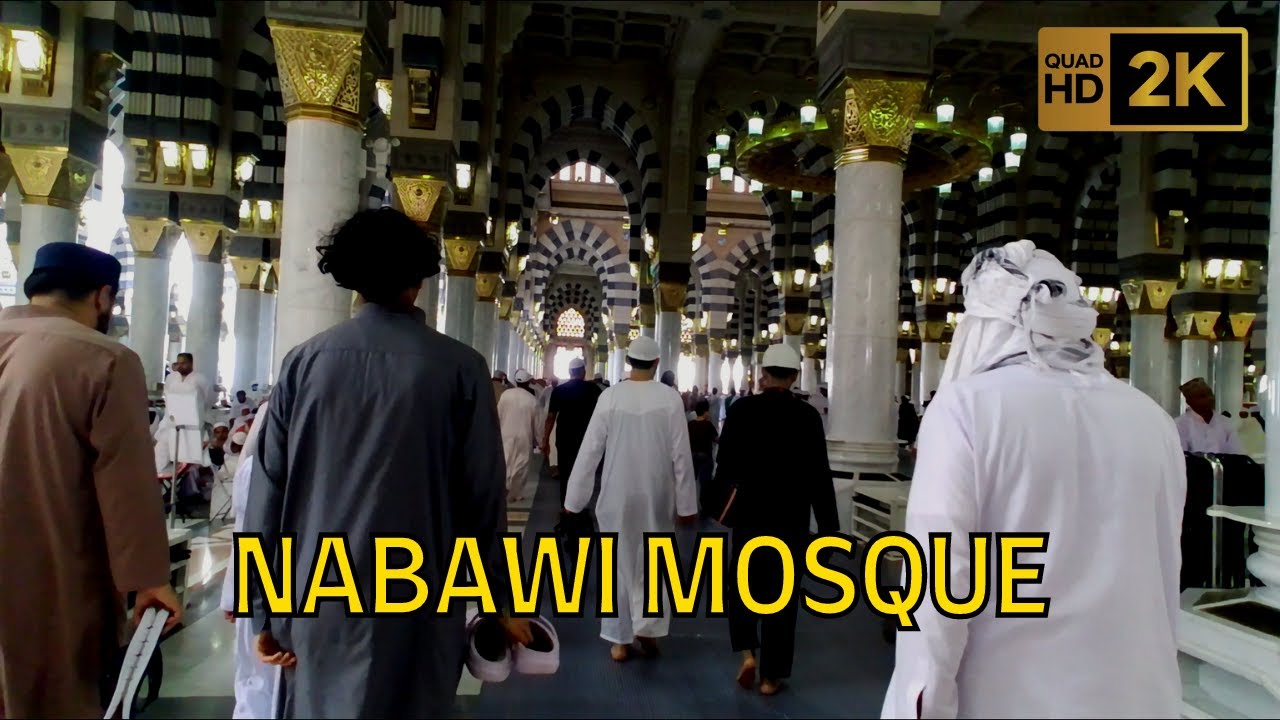 Walking Around inside Nabawi Mosque in Medina, Strolling the City 2022 - Umrah Vlog
