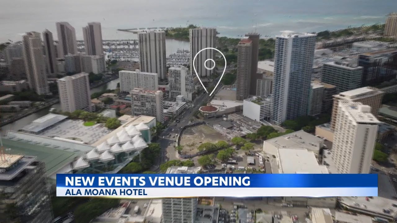 New venue opening at the Ala Moana Hotel as the Hawaii Convention Center partially shuts down