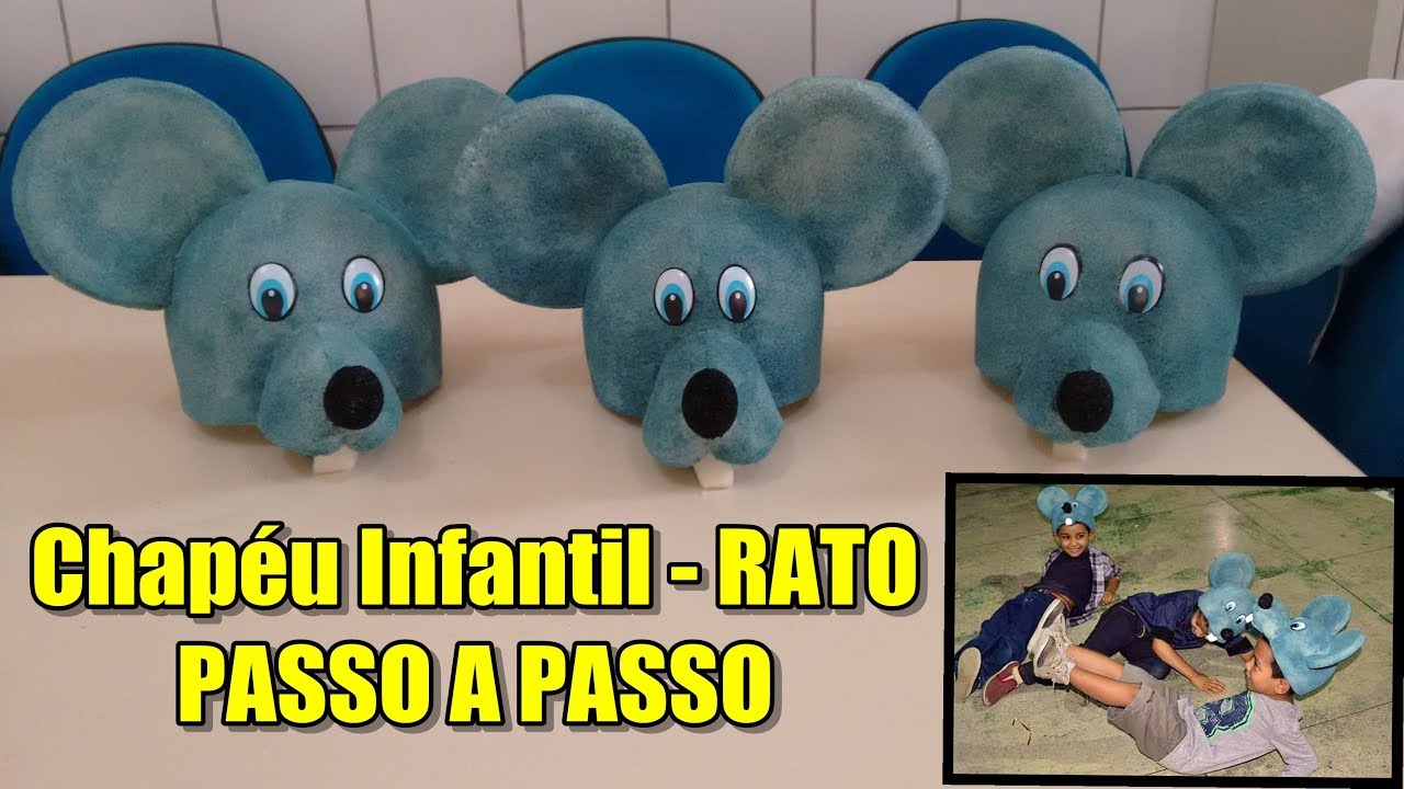 Como fazer um chapéu de rato (Passo a passo)