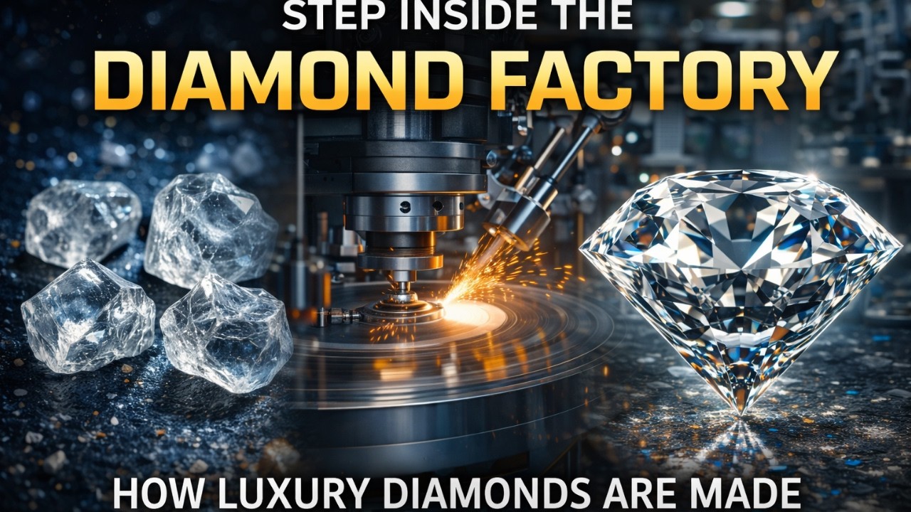 Inside the Diamond Manufacturing Facility – (Full Process) Diamond Making 