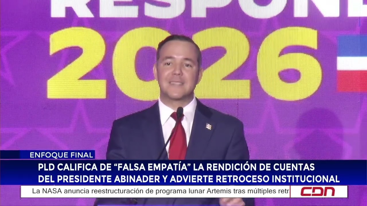 PLD califica de “falsa empatía” la rendición de cuentas del presidente Abinader