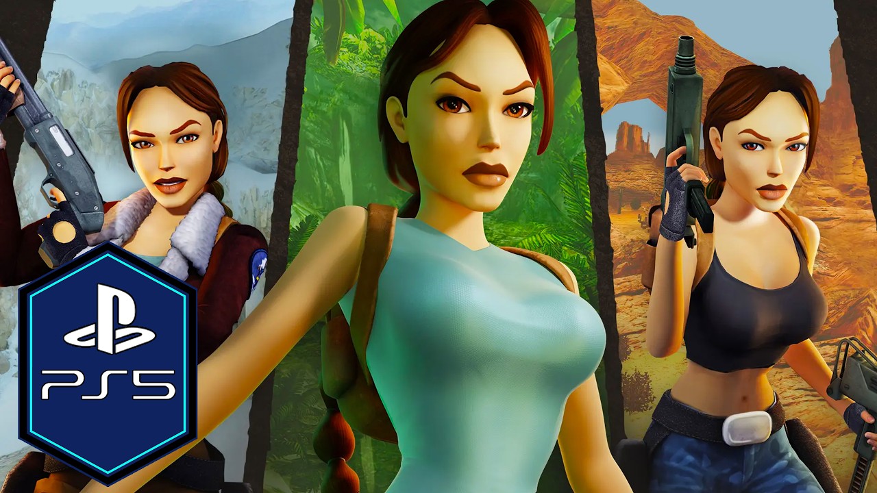 Обзор игрового процесса Tomb Raider I-III Remastered на PS5 Pro [Playstation Plus]