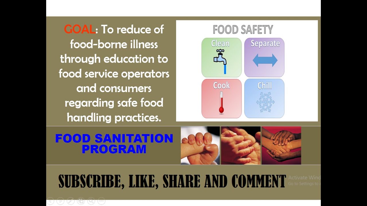 FOOD SANITATION PROGRAM - DOH PROGRAMS