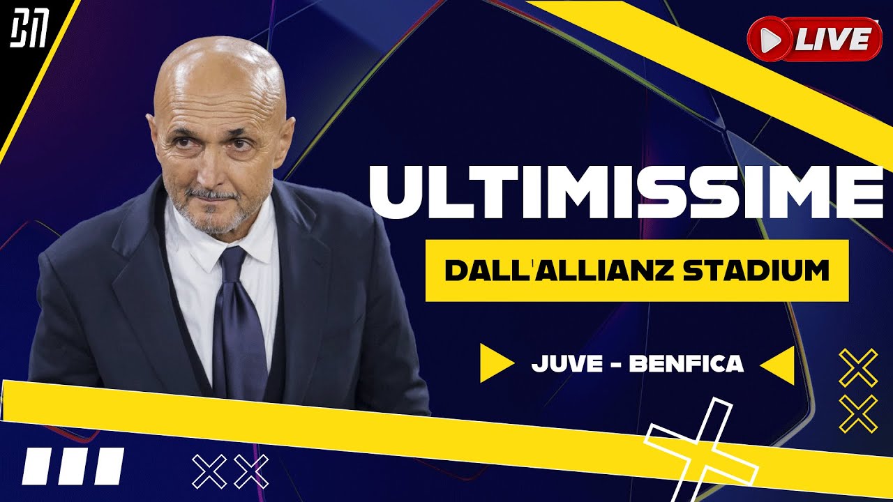 🔴 JUVENTUS BENFICA: il Prepartita dallo STADIUM 🏟️ CHAMPIONS LEAGUE LIVE 🏆