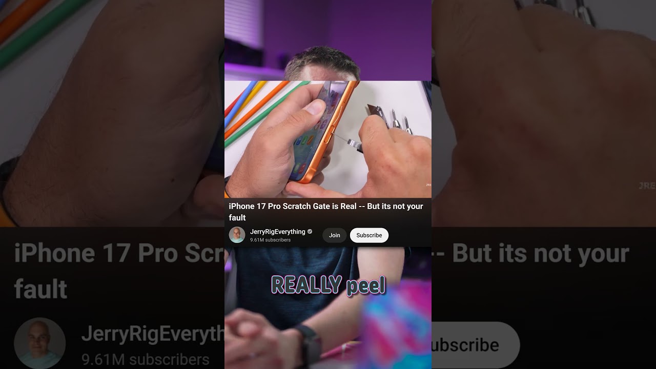 Защита от царапин на iPhone 17 Pro