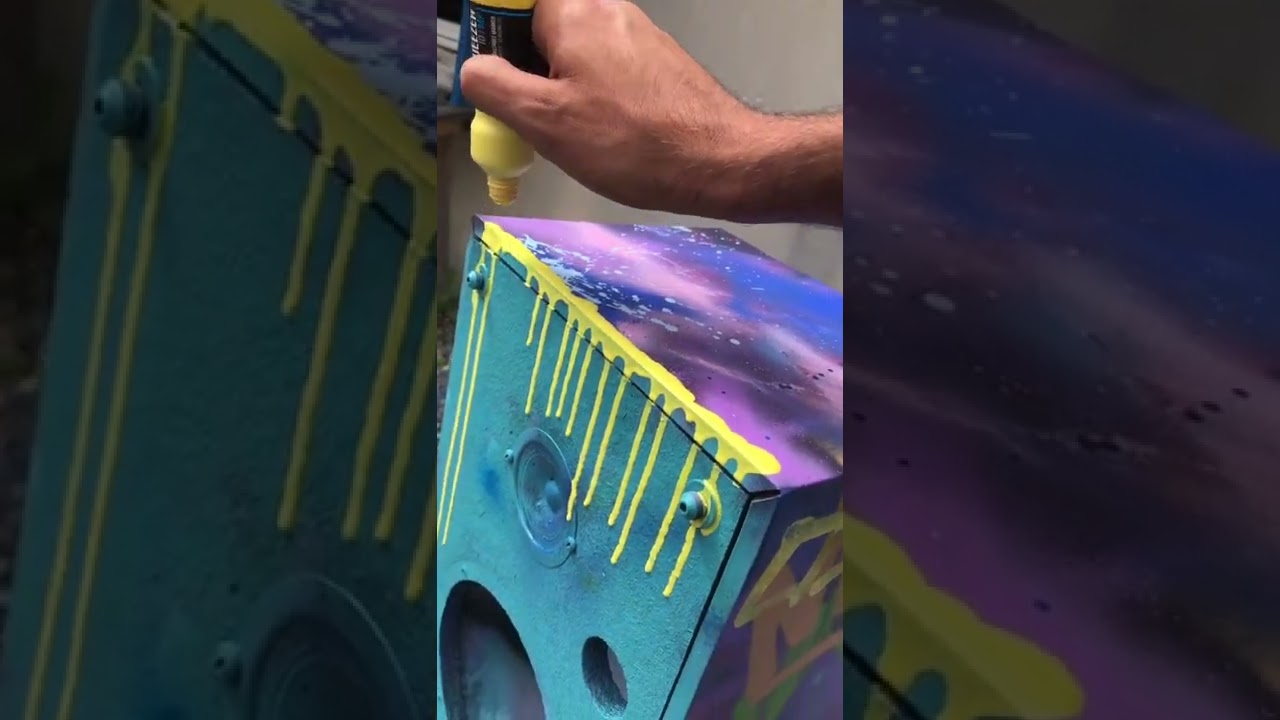 Tuvoi ? Oupa ! Custom d&rsquo;enceinte   ! #art #viral #custom #love #song #artist #graffiti #drawing