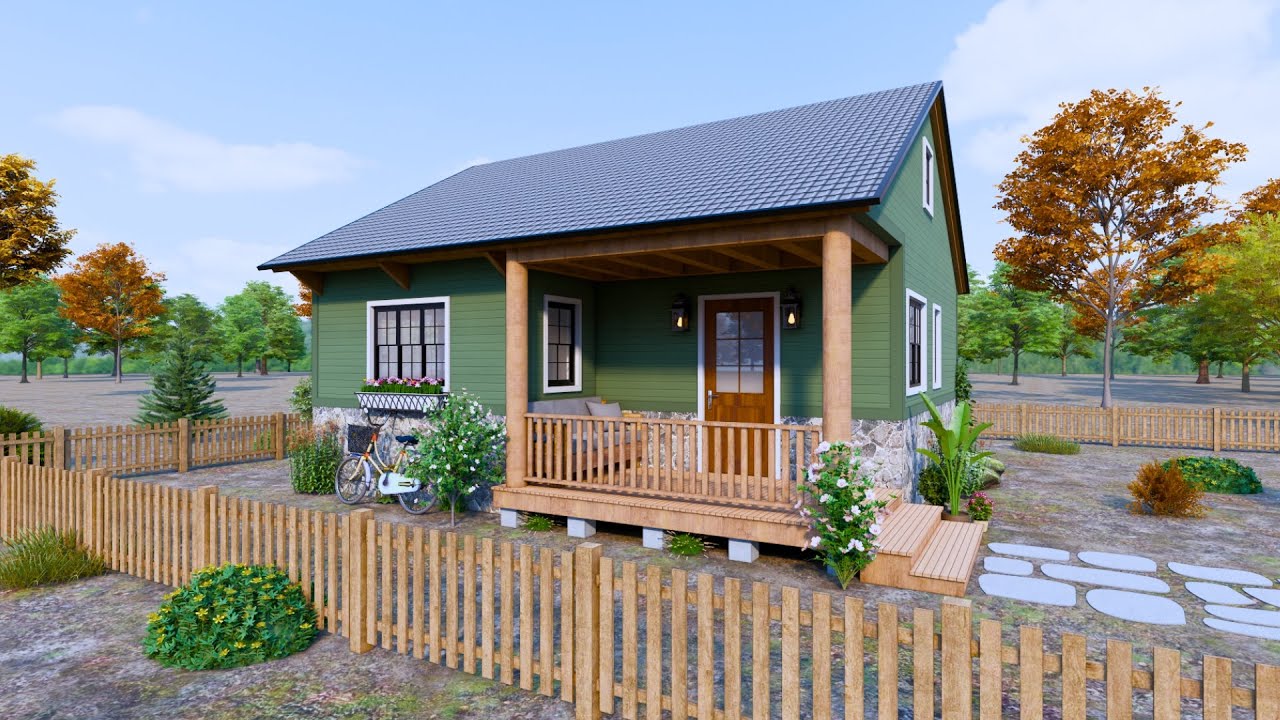 8x8m (26x26ft) A Simple & Cozy Cottage House You’ll Fall in Love With | Small Home Tour