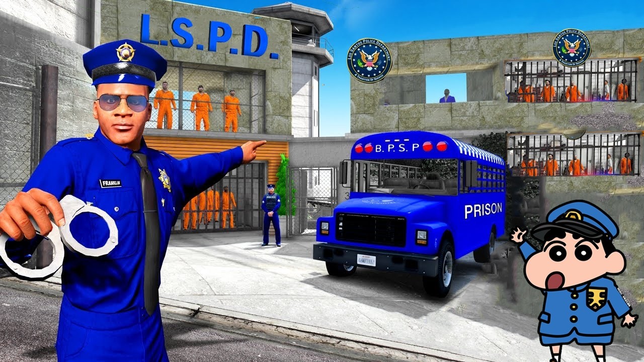 Franklin & Shinchan Collecting $1 to $1,000,000 POLICE Car GTA5