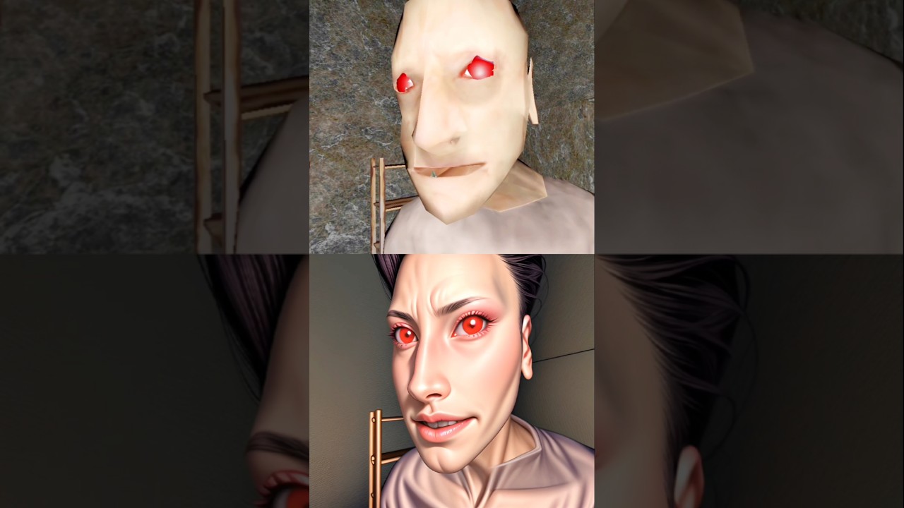Original Granny 3 Remake Portal Escape vs Anime Granny 3 Remake Portal Escape #Granny3 #Vividplays