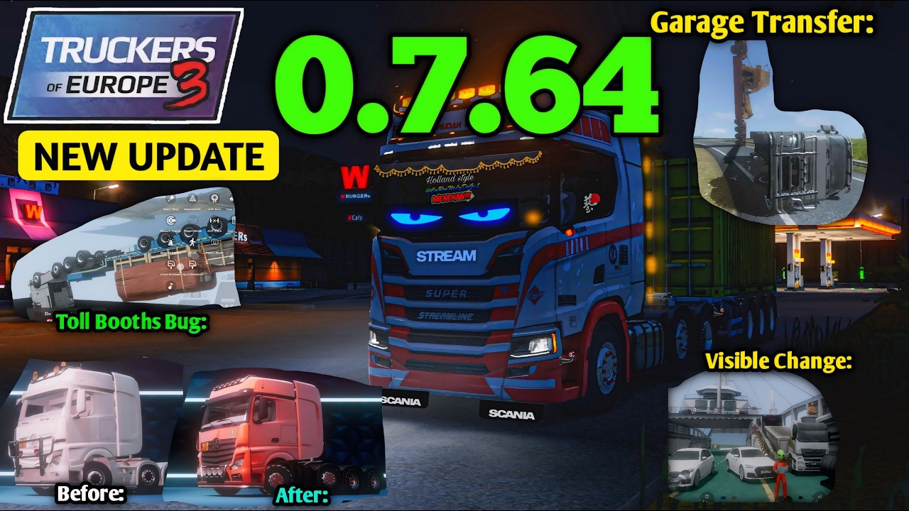 Глобальное масштабное обновление 0.7.64! — 11 новых изменений в игре Truckers Of Europe 3 | Геймп...