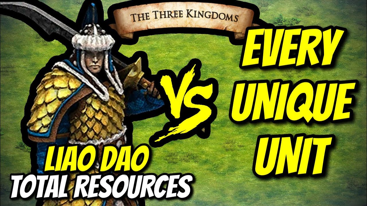 ELITE LIAO DAO vs EVERY UNIQUE UNIT (Total Resources) | The Three Kingdoms | AoE2