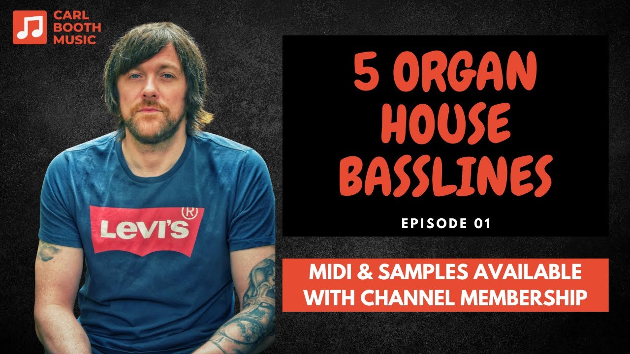 5 M1 Organ House Basslines For Your Next Track 01 - House Music Quick Tips Tutorial