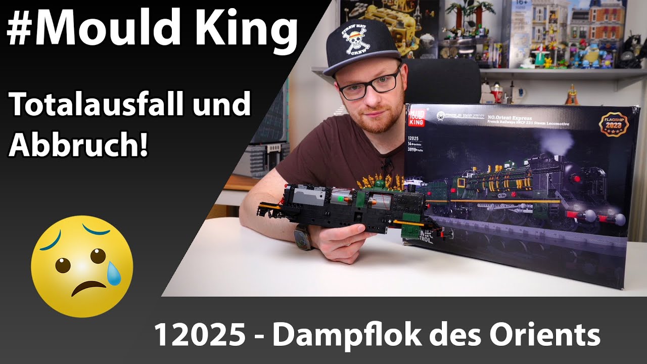 Ich gebe hier auf! Abbruch und Ende des Baus - Mould King 12025 - Dampflokomotive