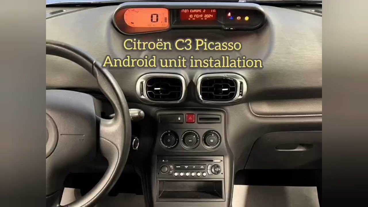 Citroen C3 Picasso 2005-2017 Android unit installation Android Car Multimedia Player WITSON 8444