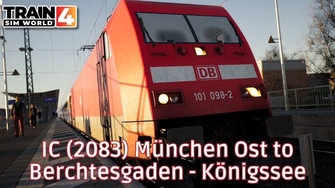 IC (2083) München Ost to Berchtesgaden - Königssee - Bahnstrecke Salzburg - Rosenheim - 101 - 