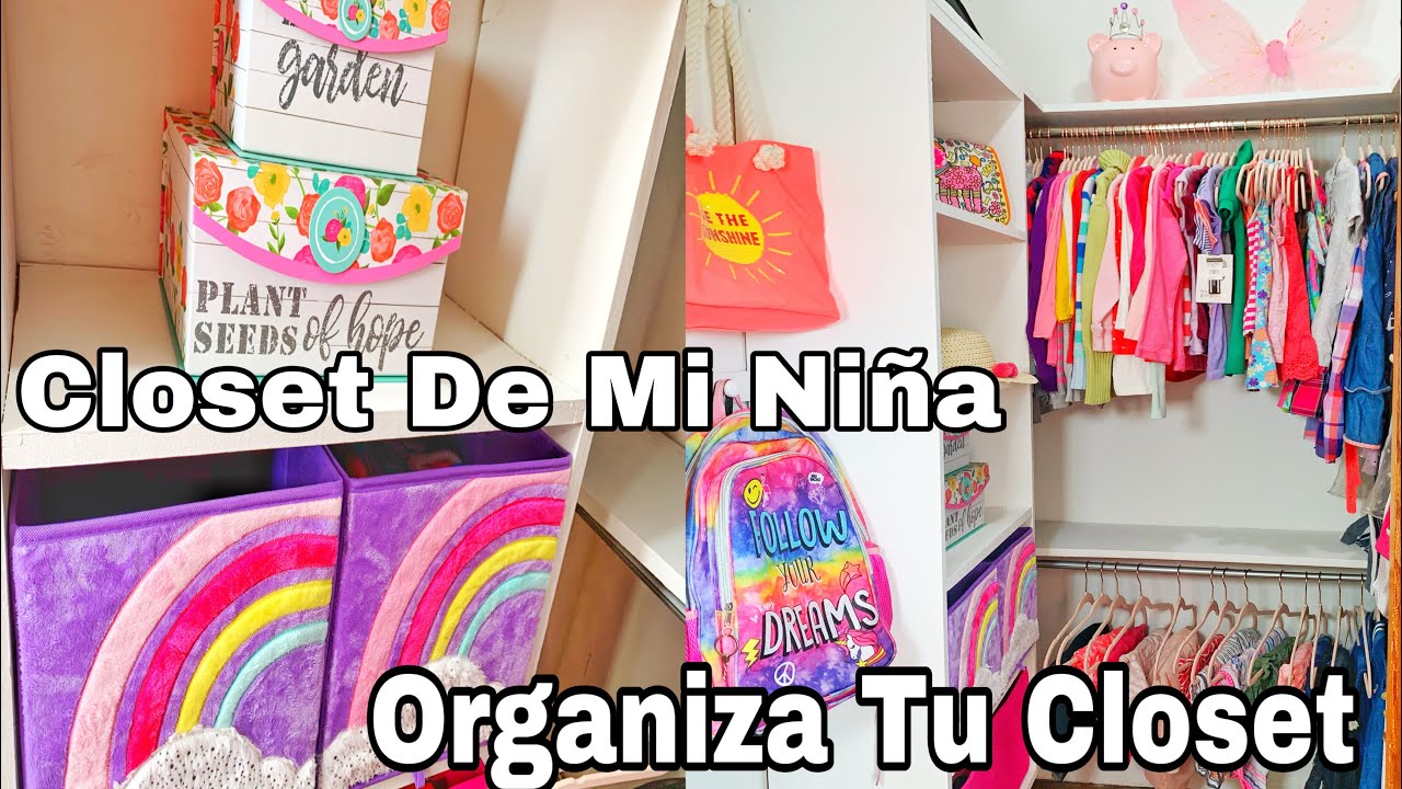 Ideas Para Organizar Tu closet, transforma tu closet fácil y económico, closet de mi niña