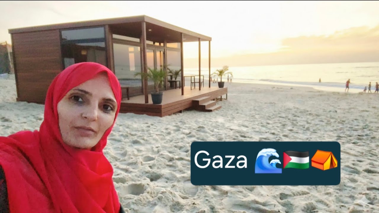 من هنا كل يوم نصور قصة جديدة في خيمتنا ⛺نعيش على شاطئ🌊 بحر غزة 🇵🇸