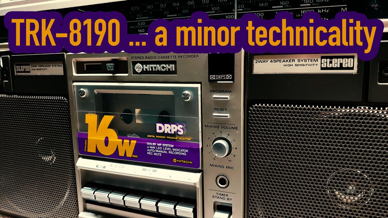 Hitachi TRK-8190 Returns with No Take-Up