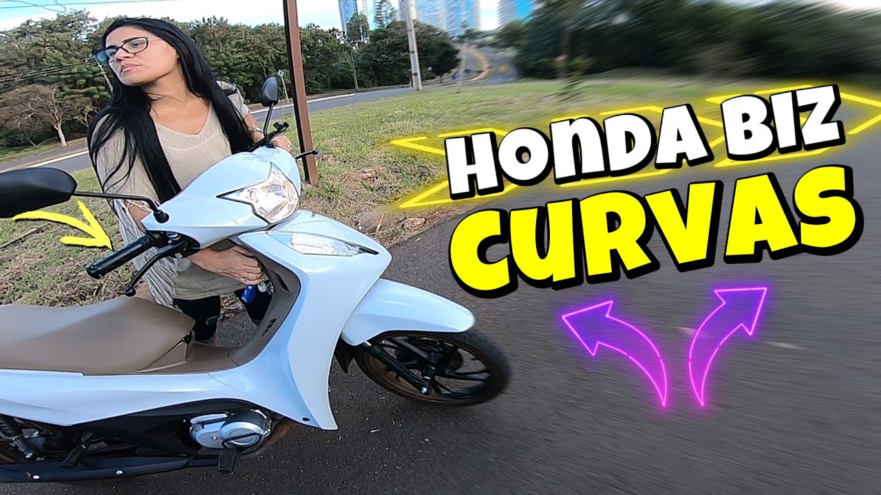 Honda biz: Dicas para (iniciantes)Como fazer curva pra direita e pra esquerda.